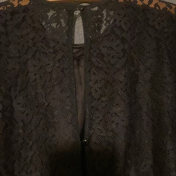 GUNNE SAX by JESSICA MCCLINTOCK Vintage Black Lace Dress Size Small - Picture 4 of 13